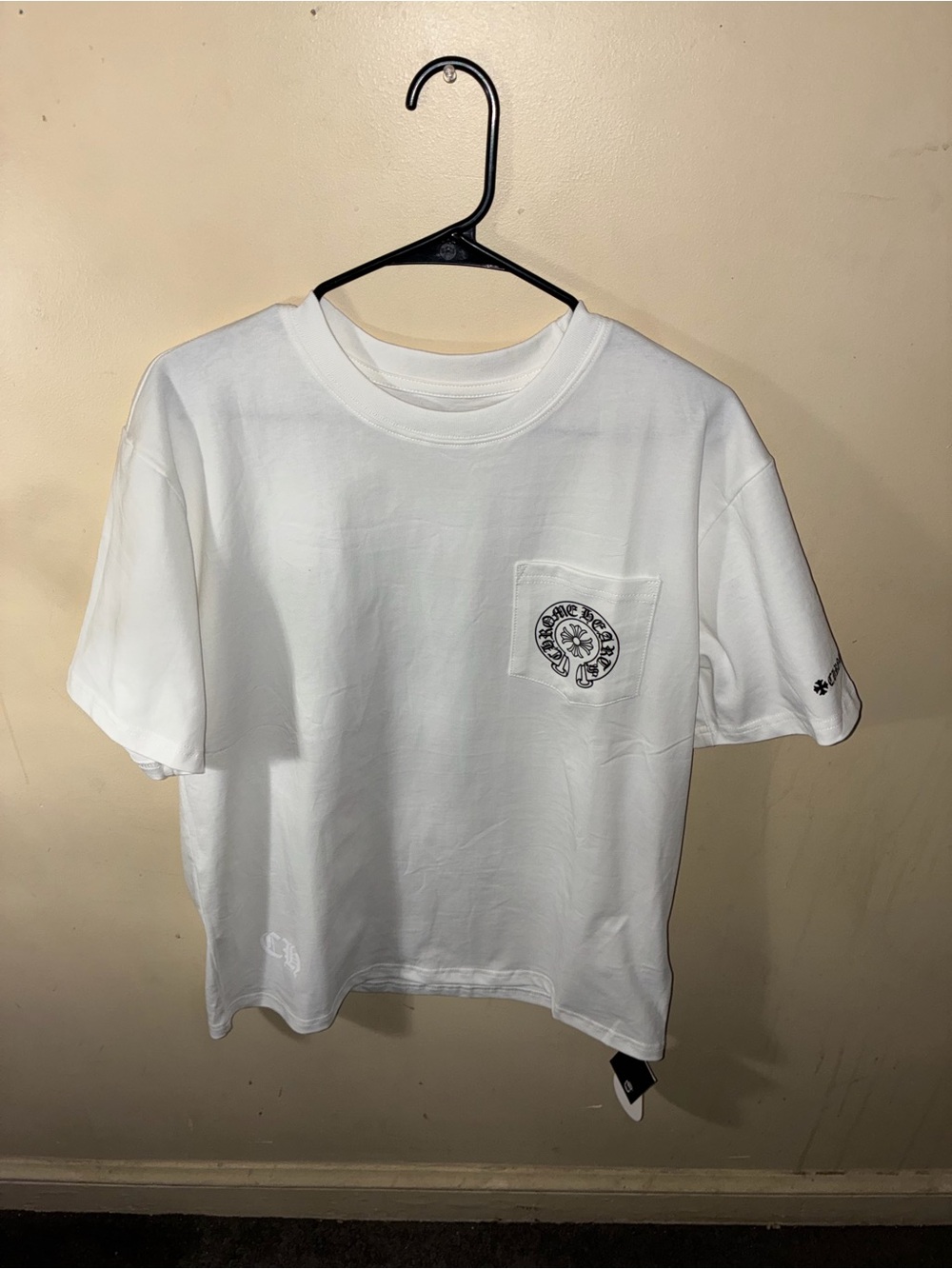 White Premium Gothic Cross Graphic Tee I Oversized Streetwear T-Shirt